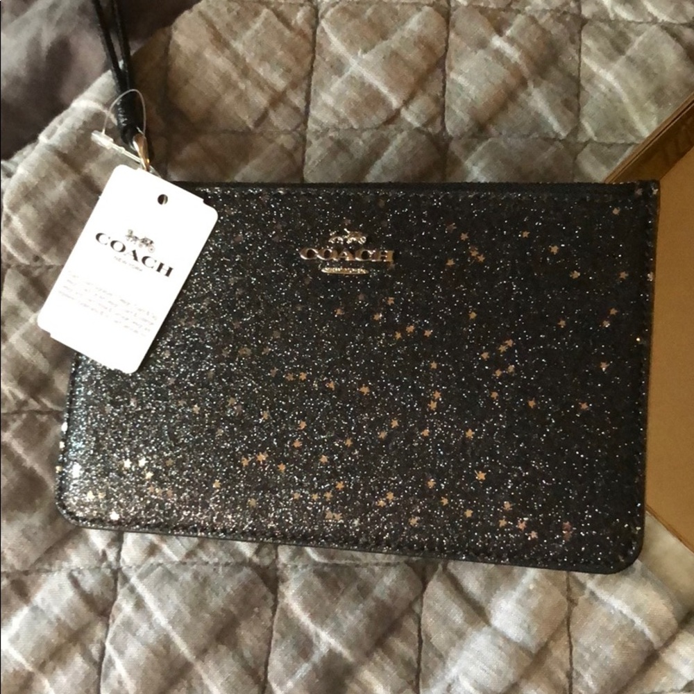 Coach Star Glitter Wristlet